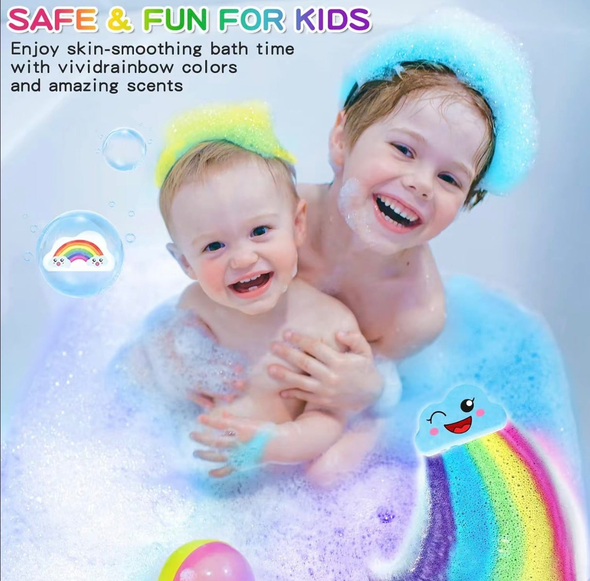 RainbowFizz Kids Bath Bombs