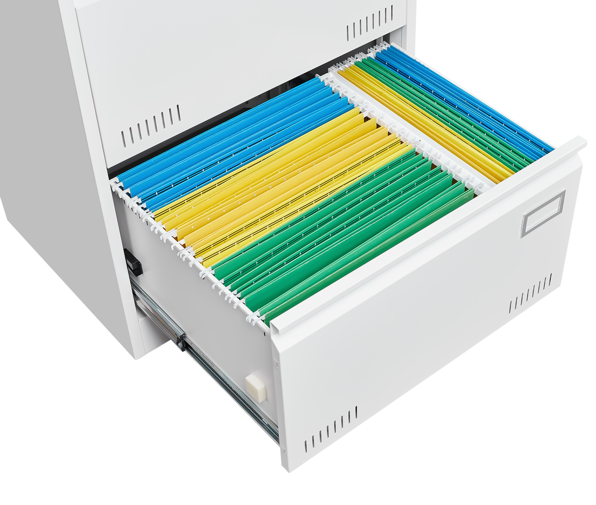 Horizontal file cabinet, 2 drawers, white file cabinet with lock, metal file cabinet with lock, 3 drawers, legal office cabinet - V.I.P Digital Presence