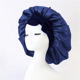 Elastic ribbon bow color Ding round hat solid color night cap wide-brimmed beauty hairdressing head scarf hat - V.I.P Digital Presence