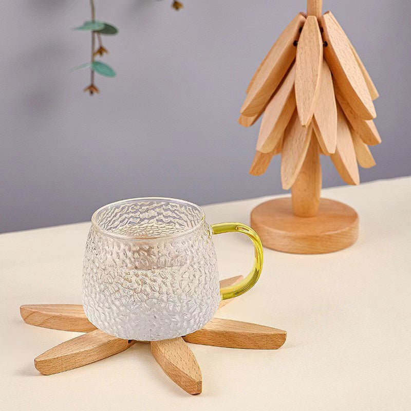 Wooden Creative Walnut Tree Solid Wood Insulation Mat Christmas Tree Insulation Table Mat Household Cup Mat Sand Pot Mat - V.I.P Digital Presence