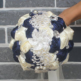 Artificial Wedding Bouquets Hand Made Flower Rhinestone Bridesmaid Crystal Bridal Wedding Bouquet - V.I.P Digital Presence