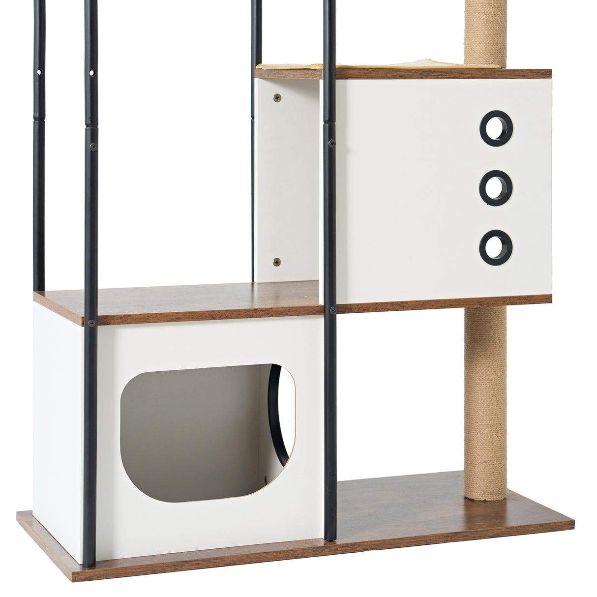 cat climbing frame,Cat Tree,Modern Cat Tower, Multi-Level Cat Condo with 1 Caves,2 Scratching Posts,Perch,for Indoor Cats - V.I.P Digital Presence