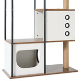 cat climbing frame,Cat Tree,Modern Cat Tower, Multi-Level Cat Condo with 1 Caves,2 Scratching Posts,Perch,for Indoor Cats - V.I.P Digital Presence