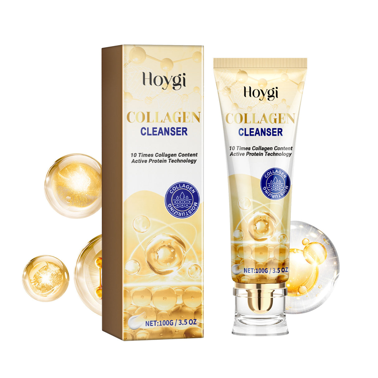 Collagen Cleanser, Moisturizing, Moisturizing And Firming Facial Skin, Cleaning, Anti-Wrinkle, Anti-Aging Eyes - V.I.P Digital Presence