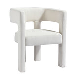 Contemporary Designed Fabric Upholstered Accent Chair Dining Chair for Living Room, Bedroom, Dining Room, Beige - V.I.P Digital Presence