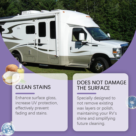 Motorhome Cleaning Solution, One Step Cleaning Easy Decontamination Bright As New Anti-Uv Coating Agent - V.I.P Digital Presence