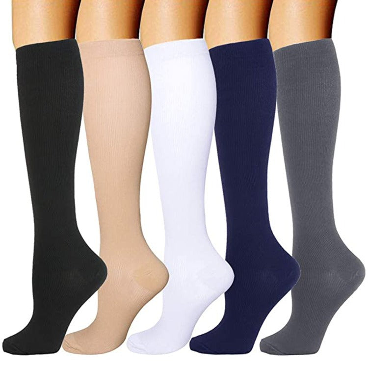 Medium tube solid color compression socks jump rope sports socks pressure socks student calf socks pressure socks - V.I.P Digital Presence