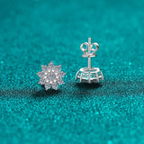 925 Sterling Silver Moissanite Zircon Stud Earrings - V.I.P Digital Presence