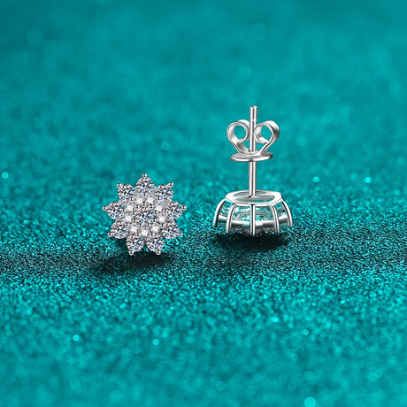925 Sterling Silver Moissanite Zircon Stud Earrings - V.I.P Digital Presence
