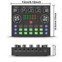 V8S Audio Mixer with Voice changer,Podcast Mixer,Sound Card for Phone Gaming Karaoke Studio Live Streaming Podcast - V.I.P Digital Presence