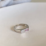 Dopamine love colored zircon diamond ring female niche index finger high-end fashion personality open ring - V.I.P Digital Presence