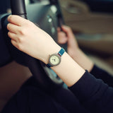 Ladies designer vintage leather women bracelet watches brown retro roma quartz woman clock fashion small female wristwatches - V.I.P Digital Presence