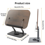 Adjustable 360° Rotating Book Stand with Elastic Clips, for Cookbooks, Laptops & More - V.I.P Digital Presence