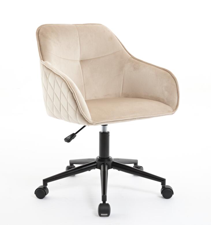 Velvet Office Desk Chair, Modern Home Desk Chair with Wheels , Vanity Chairs for Living Room, Bedroom,Study Room - V.I.P Digital Presence