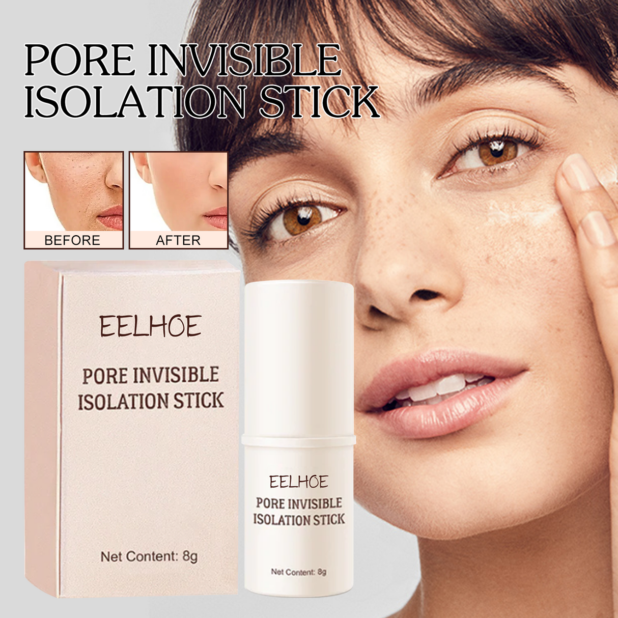 Pore Stick, Skin Tone Even Moisturizing Invisible Pores Concealer Waterproof Perspirant Silky Smooth Without Removing Makeup - V.I.P Digital Presence