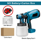 1000ML Electric Spray Gun High Power Cordless Paint Sprayer HVLP Auto Furniture Steel Coating Airbrush For Makita 21V Battery - V.I.P Digital Presence