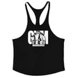Cotton fitness vest GYM WARRIORS sport deep digging thin shoulder strap shirt - V.I.P Digital Presence