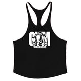 Cotton fitness vest GYM WARRIORS sport deep digging thin shoulder strap shirt - V.I.P Digital Presence