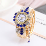 New Fashion Women's Full Diamond Alloy Fashion Watch Creative Tassel Quartz Bracelet Watch Women's Style - V.I.P Digital Presence