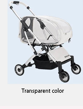Fashionable Pet Dog Cats Four Wheeled Cart Lightweight Foldable Separable When Going Out Small Medium-Sized Pets Dog Stroller - V.I.P Digital Presence