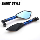 Universal CNC Aluminum Motorcycle Handlebar Rear View Mirrors Blue Anti-glare Mirror for Honda Yamaha Suzuki Scooter ktm - V.I.P Digital Presence