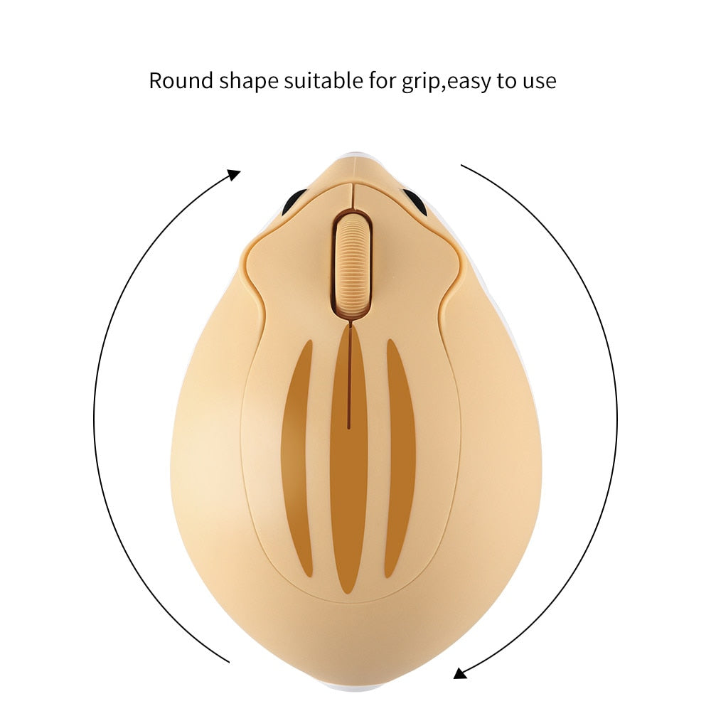 CHUYI 2.4G Wireless Optical Mouse Cute Hamster Cartoon Computer Mice Ergonomic Mini 3D Office Mouse For Kid Girl Gift PC Tablet - V.I.P Digital Presence