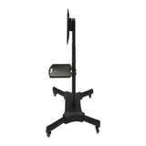 FANCO Universal Rotating TV Stand, suitable for 32-80 inch TVs, with adjustable tilt height and maximum VESA 600x400mm (black) - V.I.P Digital Presence