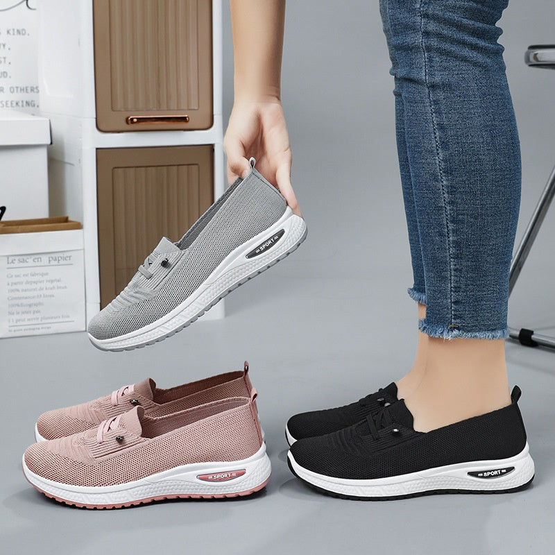 Summer flat bottomed shallow mouth walking shoes fly woven breathable lazy shoes one foot sole shoes - V.I.P Digital Presence