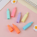 1 mini resaltador bonito con dibujos animados, marcador de pintura, material de papelería para la escuela y la oficina, cápsula de vitaminas Kawaii divertida.
