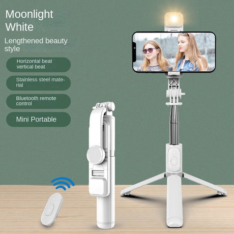 Wholesale Bluetooth Selfie Stick with Fill Light Extended Universal Phone Live Streaming Tripod - V.I.P Digital Presence