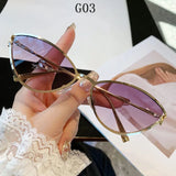 Cat Eye Sunglasses Women Trendy Vintage Vacation Designer Luxury Glasses Lentes De Sol Mujer Lunette Soleil Femme Vasos - V.I.P Digital Presence