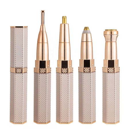 4-In-1 Lipstick Shaver Electric Eyebrow Trimmer Women's Shaving Instrument Eyebrow Trimmer Multi-Function Rechargeable Shaving - V.I.P Digital Presence