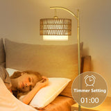Gold Floor Lamps for Living Room with Remote & Dimmable LED Bulb, Modern Arc Floor Lamp with 3 Color Temperatures - V.I.P Digital Presence