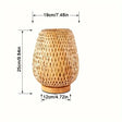 Retro Japanese Style Lamp Bamboo Woven Desk Lamp Handmade Rattan LED Desk Lamp Wooden House Decoration Light - V.I.P Digital Presence