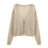 Style Women's Fashion Casual Versatile Long Sleeve Loose Single Breasted Knit Jacket - V.I.P Digital Presence