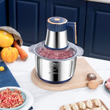Electric Meat Grinders, 5L Food Processor, Stainless Steel Multifunctional Vegetable Slicer, Kitchen Chopper & Mixer - V.I.P Digital Presence
