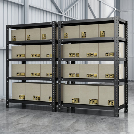 Household storage rack, adjustable display rack, carbon steel storage rack 120cm * 50cm * 180cm, five layers (black) - V.I.P Digital Presence