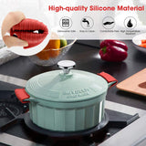 Silicone insulated pot handle sleeve set high-temperature resistant and anti slip pot ear clip anti scald hand clip - V.I.P Digital Presence