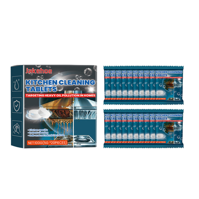 Kitchen Cleaning Effervescent Tablet Cooktop Tile Bathroom Kitchen Heavy Oil Dirt Stain Cleaning Effervescent Tablet - V.I.P Digital Presence