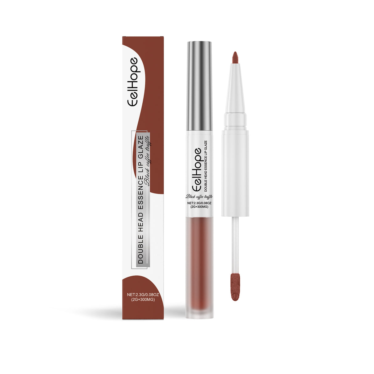 Double Head Essence Lip Line Lip Glaze Pen 2-In-1 Lip Line Lip Glaze Mirror Gloss Lipstick Lip Gloss - V.I.P Digital Presence