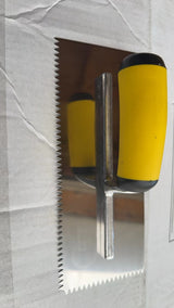 High quality stainless steel V-groove shovel, 28Cm x 11.5 Cm, perfect for buckets, slate, plaster, concrete, curved handles, hig - V.I.P Digital Presence