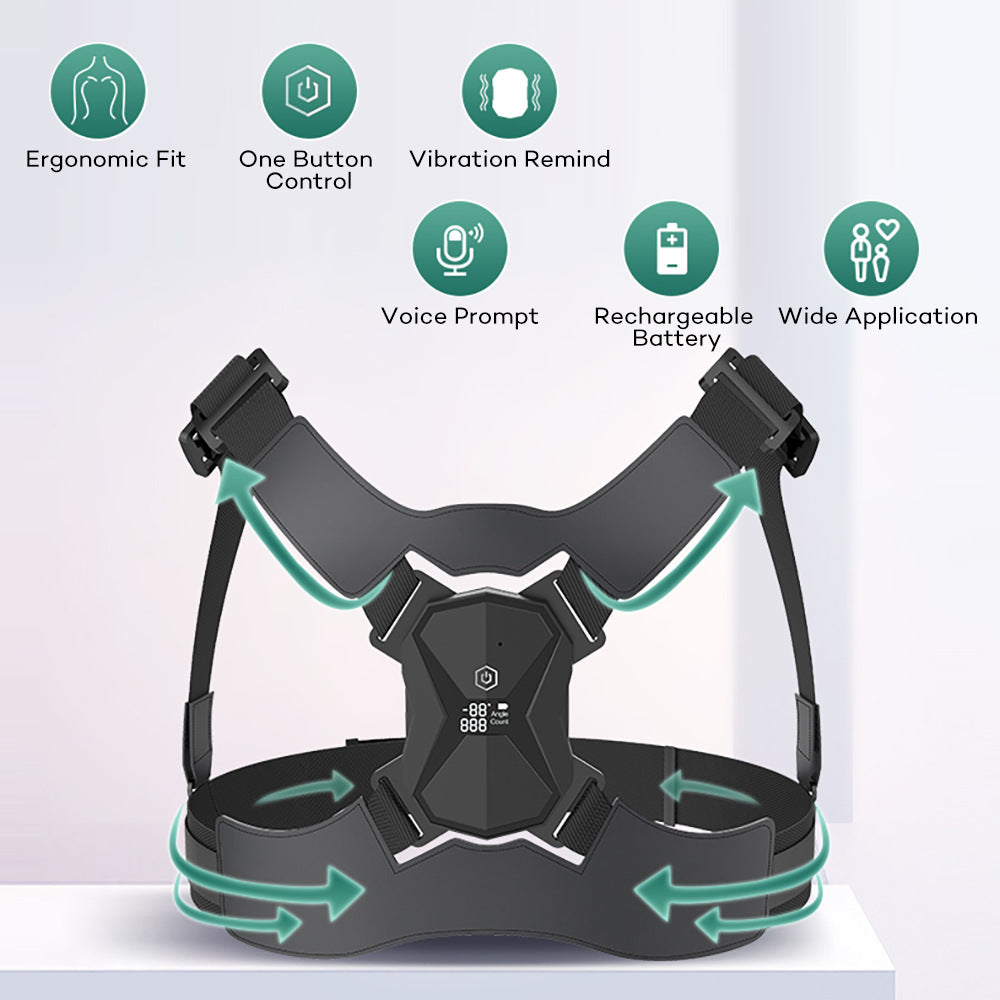 HailiCare Intelligent Vibration Voice Abdomen Correction Posture With Back Correction Belt Correction Posture - V.I.P Digital Presence