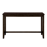 TOPMAX 4 Pieces Counter Height Table with Fabric Padded Stools, Rustic Bar Dining Set with Socket, Brown - V.I.P Digital Presence