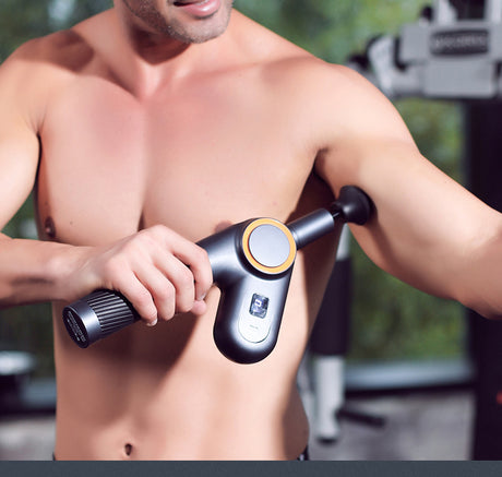 900-turn fascial gun USB charging massage angle rotatable full body muscle massage machine gun - V.I.P Digital Presence