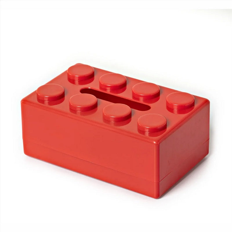 ABS Building Block Shaped Tissue Box Wall-mounted Creative Face Towel Box Organizer Perforation-free Removable - V.I.P Digital Presence