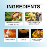 Aceite corporal de caramelo y vainilla, aceite de masaje hidratante para el cuerpo y la piel.