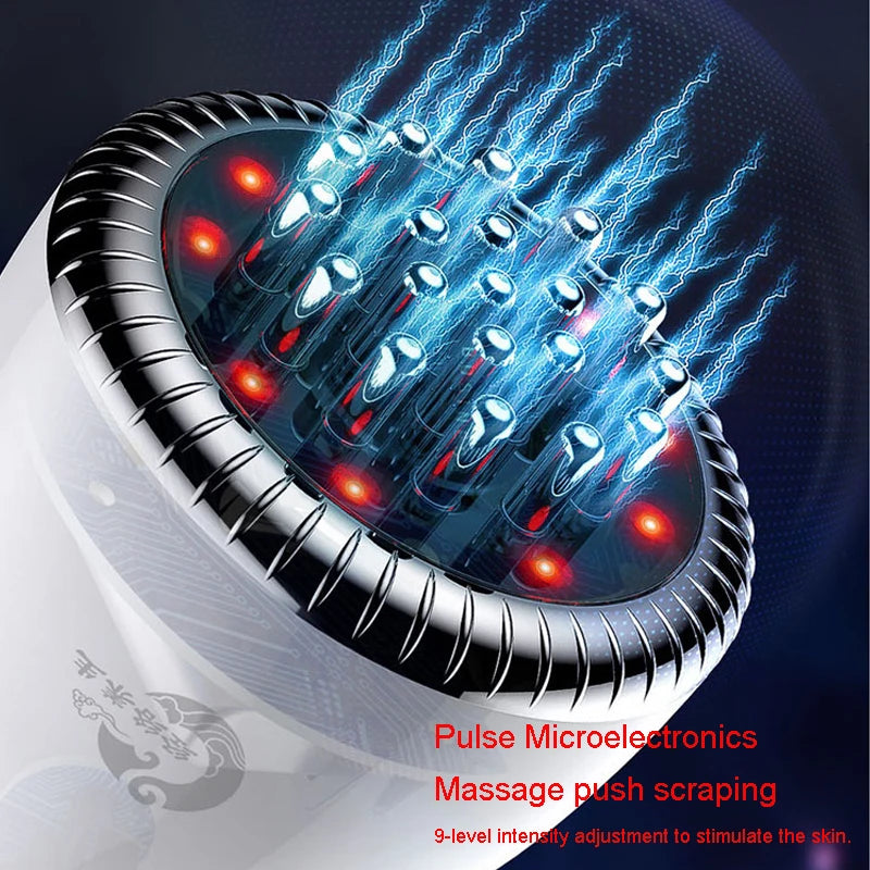EMS Gua Sha Scraping Body Slim Massager Infrared Therapy Anti Cellulite Fat Burner Beauty Dredging Warm Brush Electro Stimulator - V.I.P Digital Presence