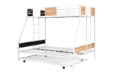 Metal Twin over Full Bunk Bed with Trundle - V.I.P Digital Presence