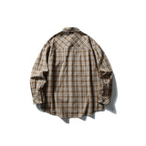 Casual long sleeved checkered shirt men's and women's loose shirt - V.I.P Digital Presence