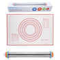 17 inch stainless steel adjustable thickness rolling pin scale rolling pin leather material kneading tool - V.I.P Digital Presence